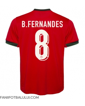Portugalia Bruno Fernandes #8 Tricou Fotbal Replică European 2024 Barbati Acasa